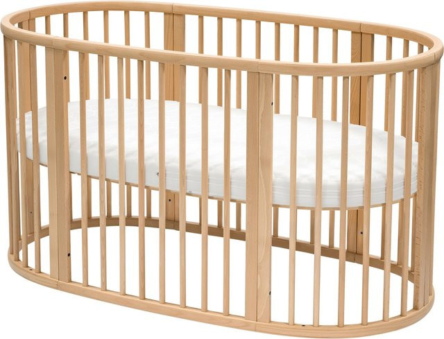 Stokke Sleepi V3 Babybett aus Buchenholz, B/T/H: 74 x 141 x 74 cm - Bild 1