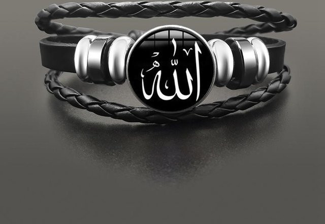 KAYOU Armband, geflochtenes Leder, Schwarz, Unisex - Bild 1