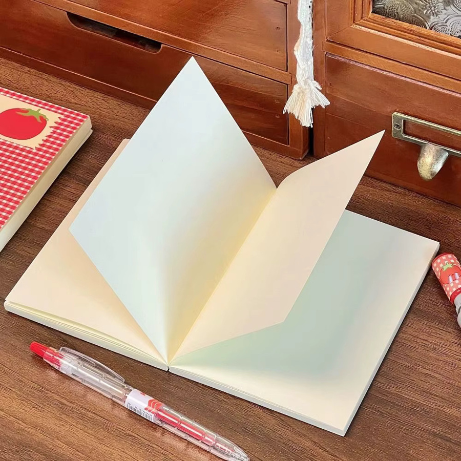 Notizbuch mit Tomaten-Motiv in Rot, Softcover, 78 Seiten zum Schreiben, Zeichnen und Journaling - Bild 3