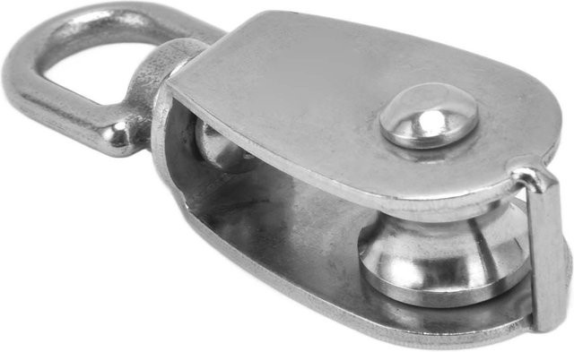 YJSTY Einzelrolle Heberolle M15 aus 304 Edelstahl in Silber - Bild 1