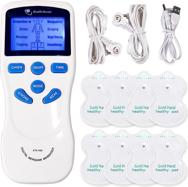 Raiuleko TENS Puls-Elektrostimulator Massagegerät, Weiß, Unisex - Bild 1