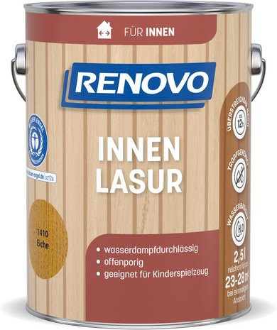 RENOVO Innenlasur 1410 Eiche Braun, 2,5 l - Bild 1