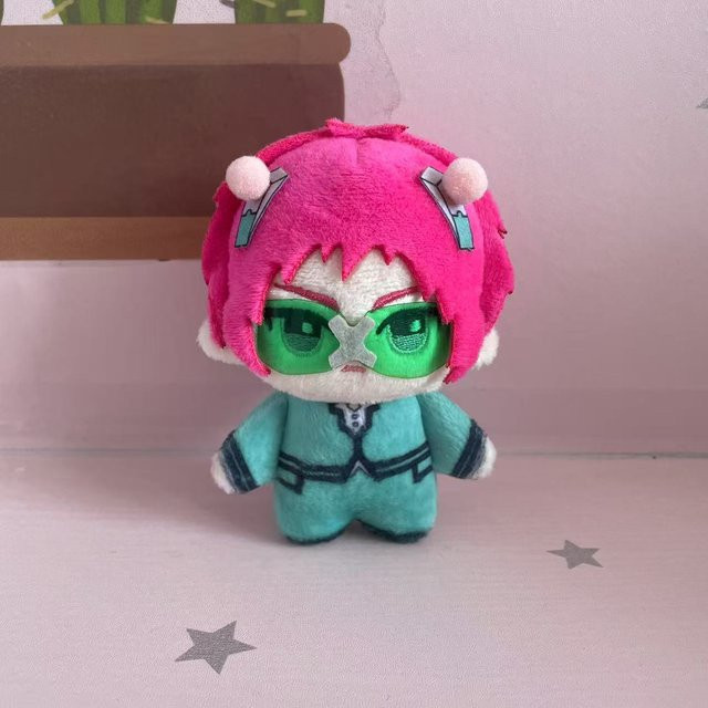 Fashnics The Disastrous Life of Saiki K Saiki Kusuo Mini-Plüschtier-Anhänger, pink, ab 14 Jahren - Bild 1