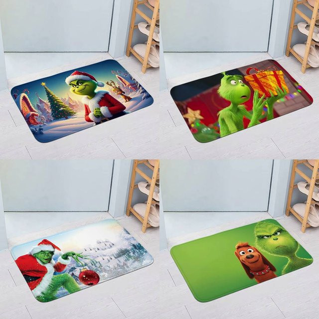 Beast Kingdom Grinch Fußmatte, rutschfester Teppich für Wohnzimmer und Eingangsbereich, Mehrfarbig, B: 60,0 cm, T: 40,0 cm - Bild 1