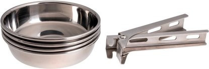LotusGrill Pfännchen-Set aus Edelstahl in Silber, Durchmesser: 15 cm, Höhe: 3 cm - Bild 1
