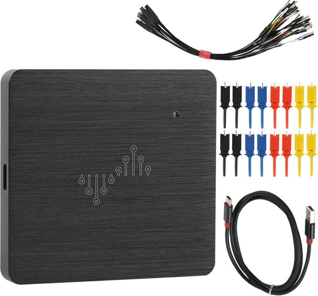 DSLogic Pro Logikanalysator in Schwarz mit 16 Kanälen, 1 G Abtastung und 4 Gbit Speicher via USB 2.0 - Bild 1