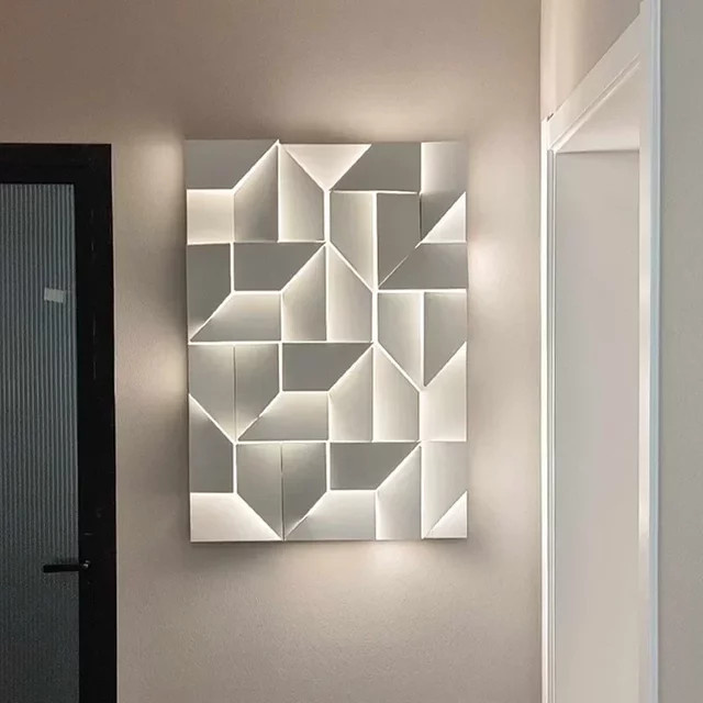 JIANKEXING LED Wandleuchte in Weiß mit warmweißem Licht für Wohnzimmer, Schlafzimmer und Flur - Bild 1