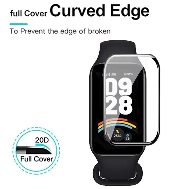 Xiaomi Screen Protector für Mi Band 9 Active mit 3D gebogener Kante, transparent - Bild 5