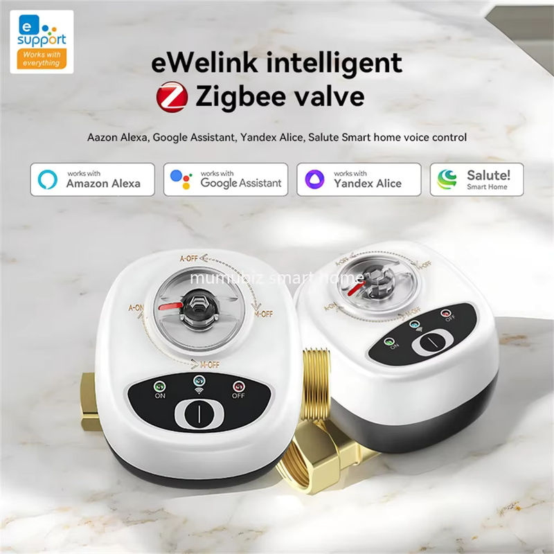 mumubiz Zigbee Smart Valve Controller eWelink für Kugelhähne DN15 DN20 DN25 mit App-Fernsteuerung und Alexa-Kompatibilität, IP65 wasserdicht - Bild 2