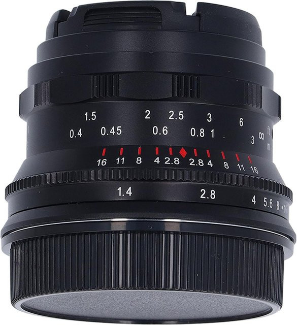 ZuiyouPet 35mm F1.4 Vollformat Porträtobjektiv mit großer Blende für L-Mount Kameras, Schwarz - Bild 1