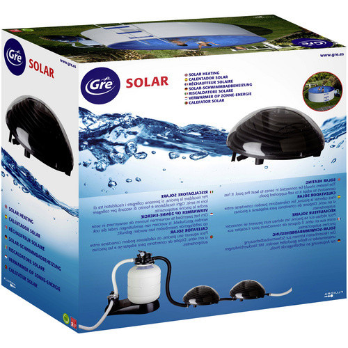 GRE Solarheizung für Pools bis 20000 l, schwarz, Aufstellmaße B: 57 cm, T: 25 cm - Bild 1