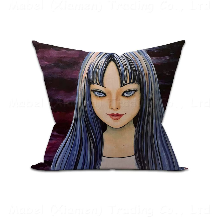 Beast Kingdom Junji Ito Tomie Retro Kissenbezug aus Plüsch, quadratisch, Multicolour, B/T/H: 30 x 30 x 30 cm - Bild 7