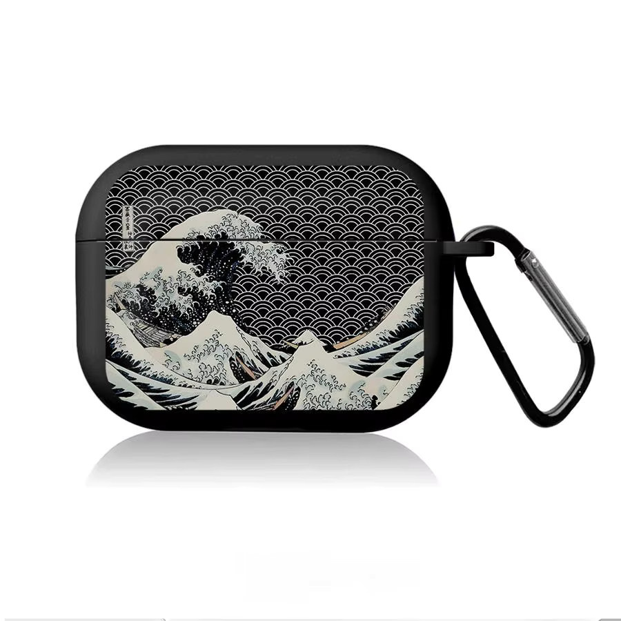 Apple Wave Art Painting Schutzhülle für AirPods 4, 2 Pro, 3, Pro 2 und Pro 3 Kopfhörer - Bild 4