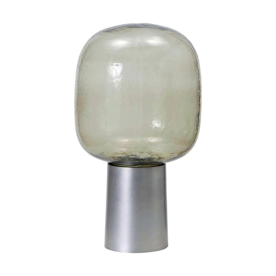 House Doctor Tischlampe Note in Grau mit transparentem Glasschirm, Höhe: 52 cm - Bild 1