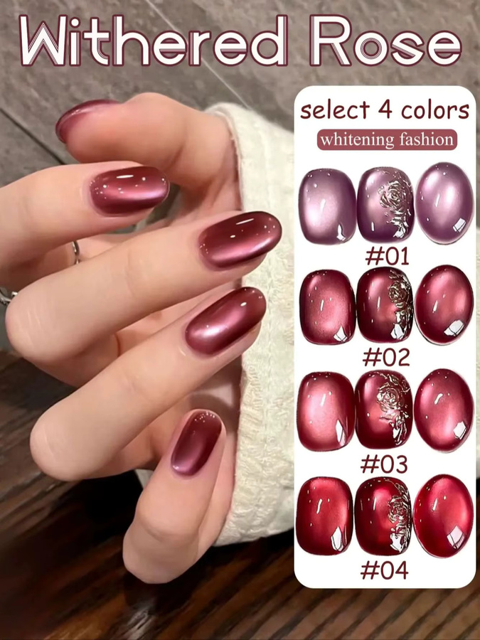 WS Gel-Nagellack, Rot-Violett - Bild 7