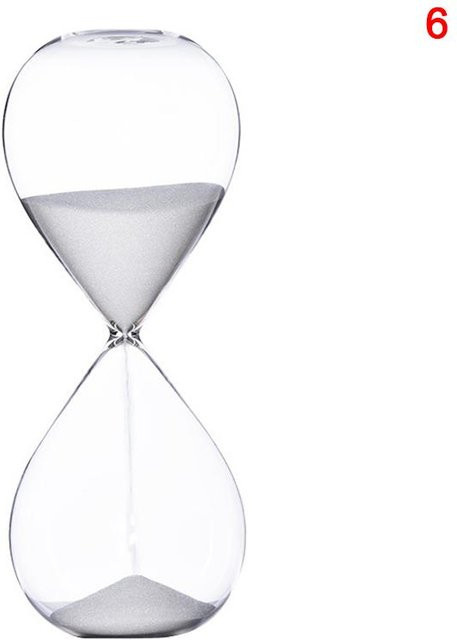 Sanduhr Yiran Furniture in Weiß für 30 Minuten als dekorativer Sandtimer aus Glas - Bild 1