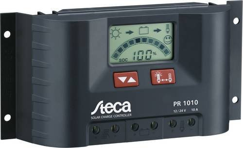 Steca PR 1010 PWM Laderegler 12 V / 24 V 10A in Schwarz - Bild 1