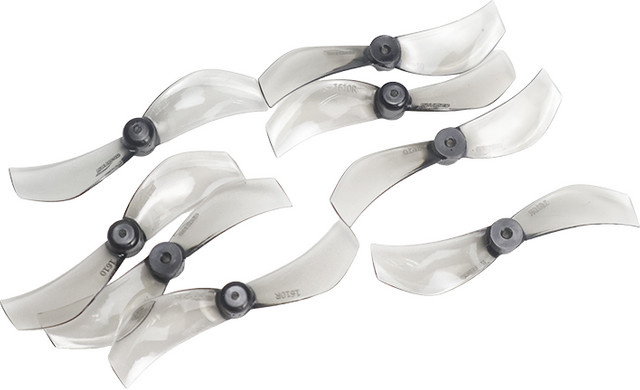 Gemfan 1610 Drone Propeller 8 Stück 2-Blatt 40mm für RC FPV Racing Freestyle Tinywhoop Drohnen in Blau und Transparent - Bild 1