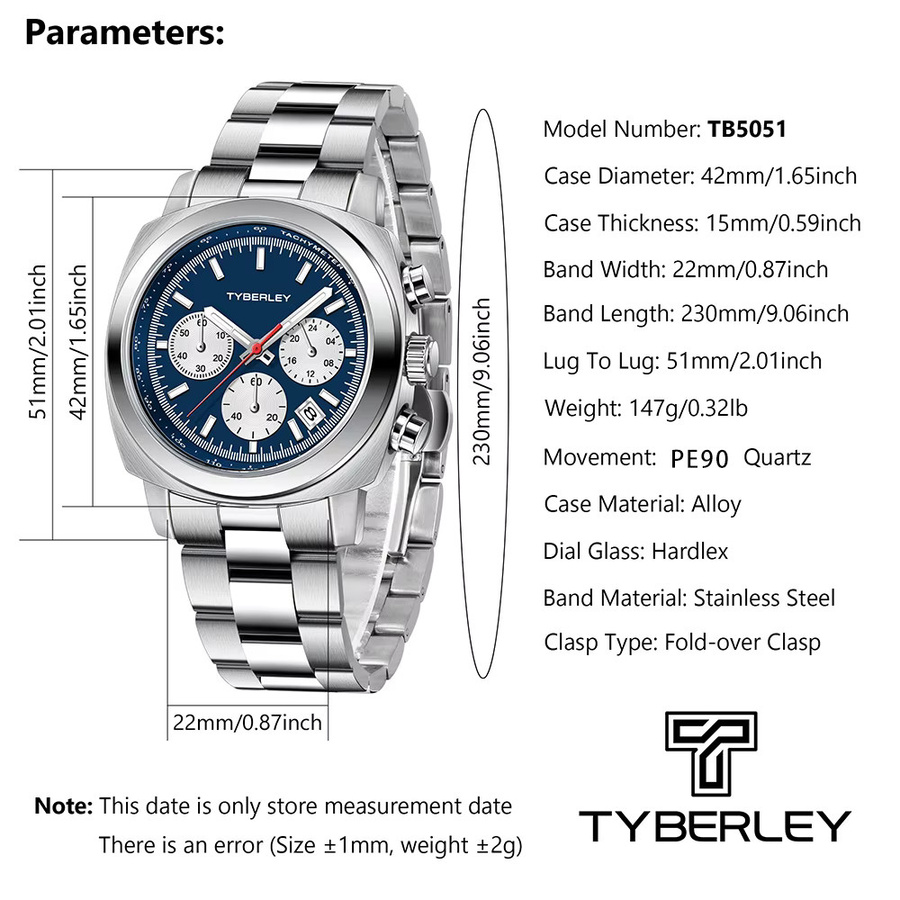 PAGANI DESIGN Chronograph, Quarz, Edelstahl, Schwarz, Herren - Bild 6