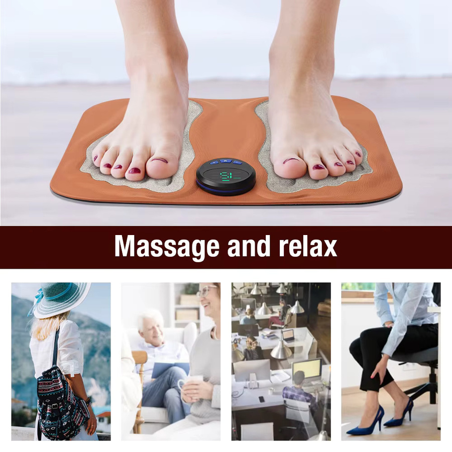 Windaily 3D-Elektro-EMS-Fußmassagegerät mit TENS, 6 Modi, 15 Stufen - Bild 4
