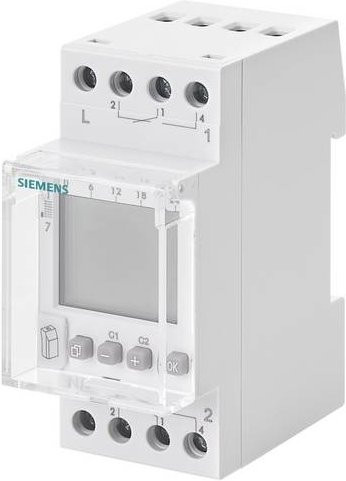 Siemens 7LF4522-0 Digitale Hutschienen-Zeitschaltuhr für DIN-Schienen in Weiß - Bild 1