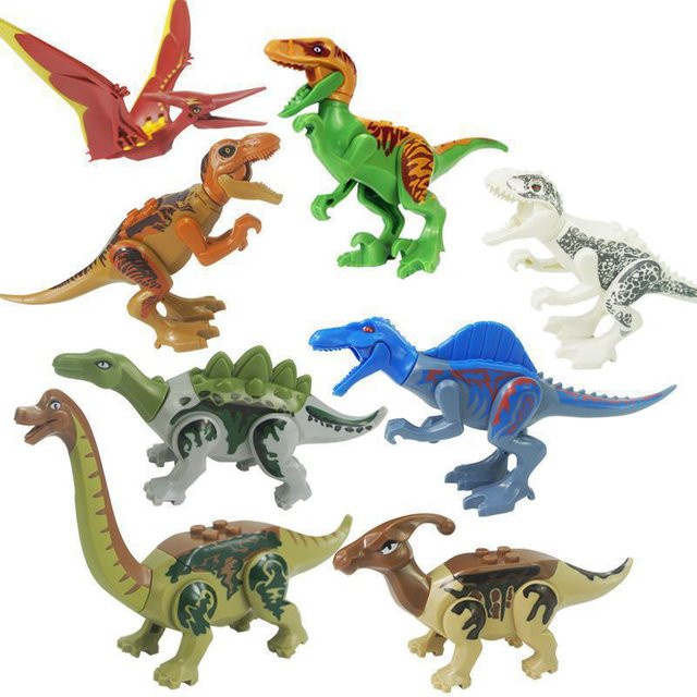 Fashnics Jurassic World Dinosaurier Bausteine, 8-teiliges Set, ab 6 Jahren - Bild 1