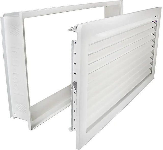 Häusler Kaltluftgitter KGPB 4523 W Abluftgitter, Weiss, B/H: 45,0 x 23,0 cm - Bild 1