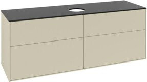 V&B Waschtischunterschrank Finion in Blau und Grau, lackiert, B/T/H: 160 x 50,1 x 60 cm - Bild 1