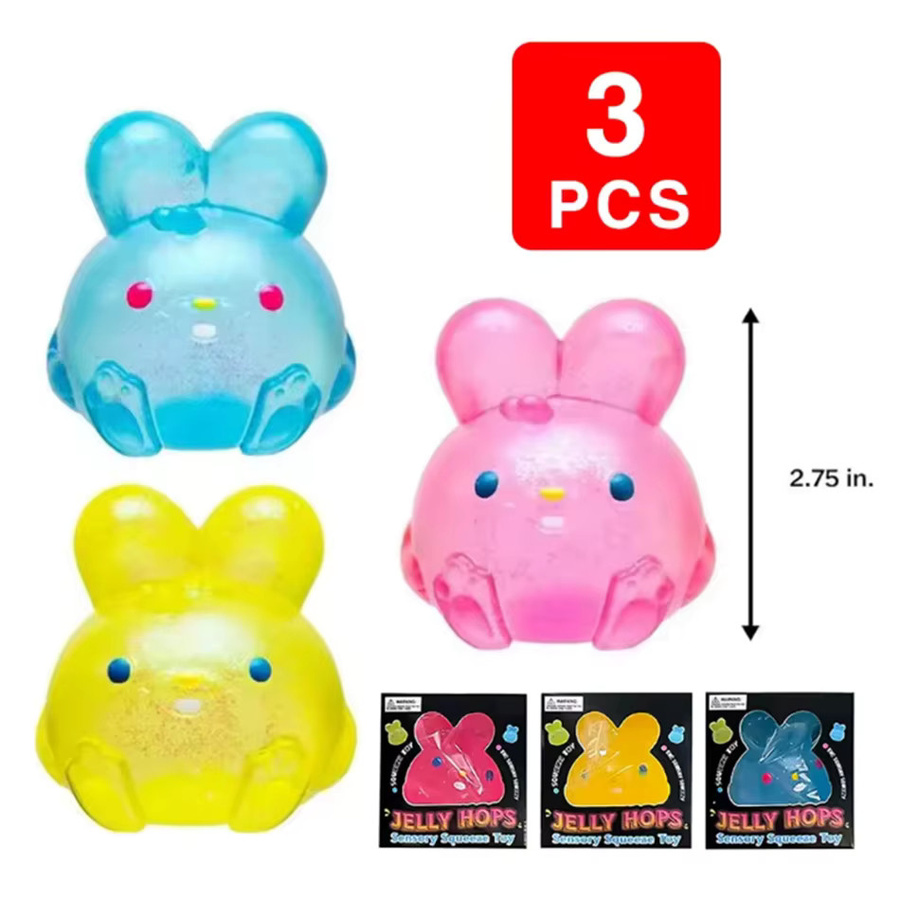 Nee-Doh Kaninchen-Quetschspielzeuge, Squishy Stressabbau-Spielzeuge, multicolour - Bild 1