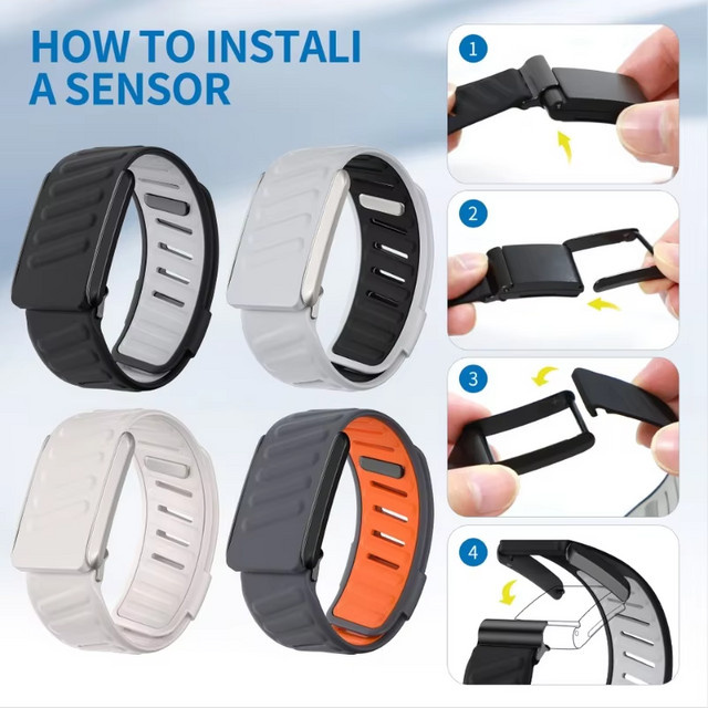 Uhrenarmband Silikon, Schwarz, Unisex - Bild 1