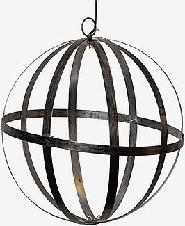 Solarzelle Globus Astri von Star Trading in Silber und Schwarz, Durchmesser: 30 cm - Bild 1