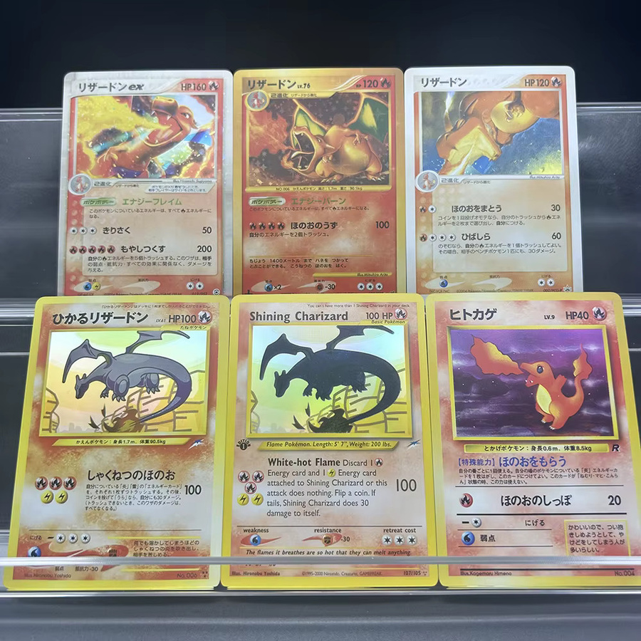 Keeppley Charizard Evolution, Sammelkarten-Set, 6-teiliges Set - Bild 2