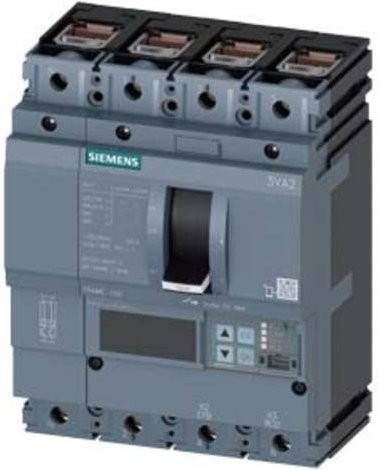 Siemens 3VA2116-5KQ46-0AA0 Leistungsschalter in Grau mit einem Einstellbereich von 63 - 160A und einer maximalen Schaltspannung von 690 V/AC - Bild 1