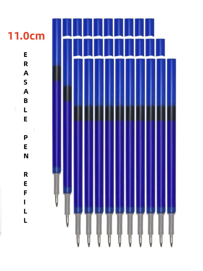 Genkky Löschbare Gelstift-Nachfüllungen in Blau, 0,5 mm Stärke, Länge: 110 mm - Bild 4