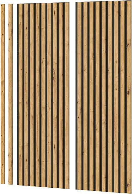 Inn.Furn Akustikpaneel Set 2-teilig Eiche Artisan in Holzoptik, B/H: 40 x 120 cm - Bild 1