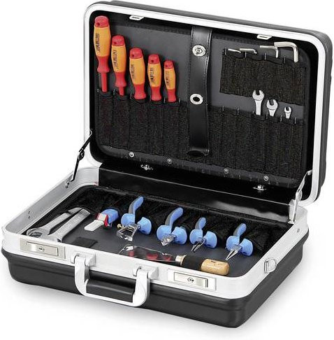 Allit AluPlus Service ABS 48 422220 Universal Werkzeug-Pilotenkoffer unbestückt, Schwarz, B: 48 cm, H: 20 cm, T: 35 cm - Bild 1