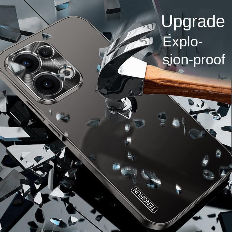 OPPO Reno 13 13 Pro Streamer Handyhülle Matt Metallische Farbe Anti-Drop und Anti-Fingerabdruck Schutzhülle - Bild 3