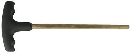 KS Tools BRONZEplus Innensechskant-Winkelstiftschlüssel mit T-Griff aus Aluminium-Bronze, schwarz, 5 mm - Bild 1