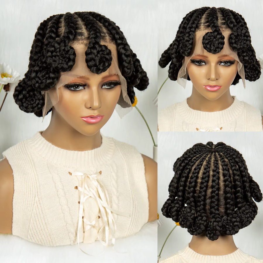 KIMA Bantu geflochtene Perücke, synthetisch, Lace Front, Damen - Bild 2