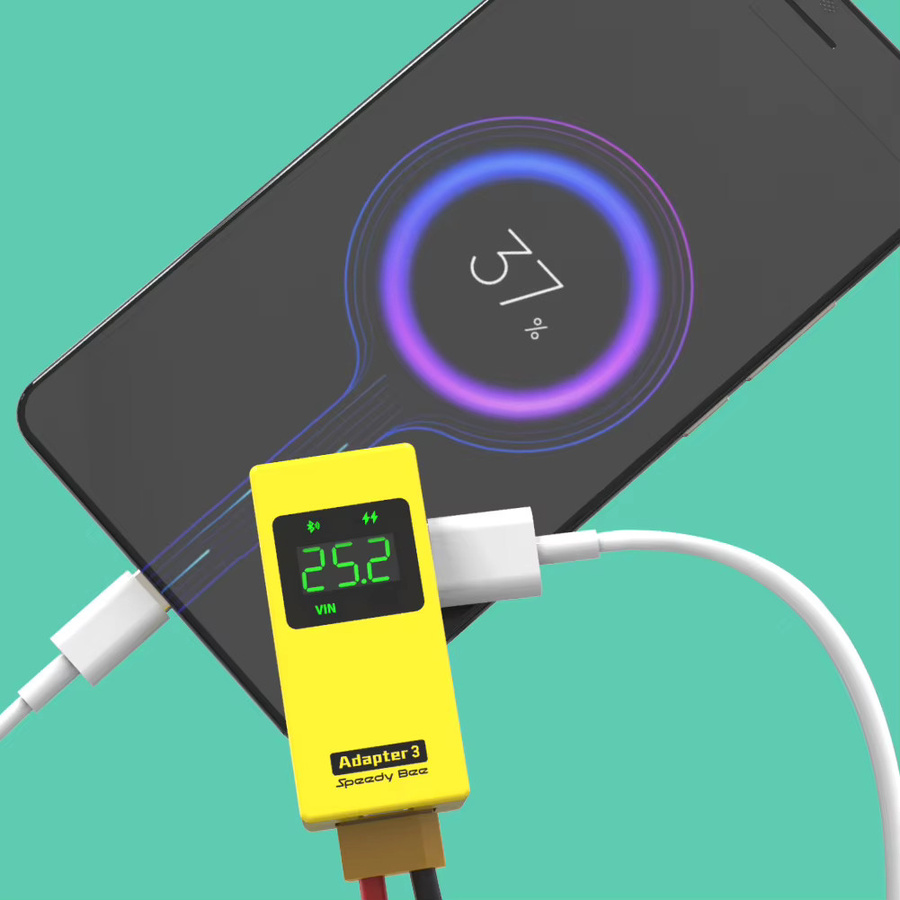SpeedyBee Adapter 3 WiFi und Bluetooth Adapter für Blackbox Analyzer, Firmware Flasher und Spannungsprüfer in Schwarz - Bild 4
