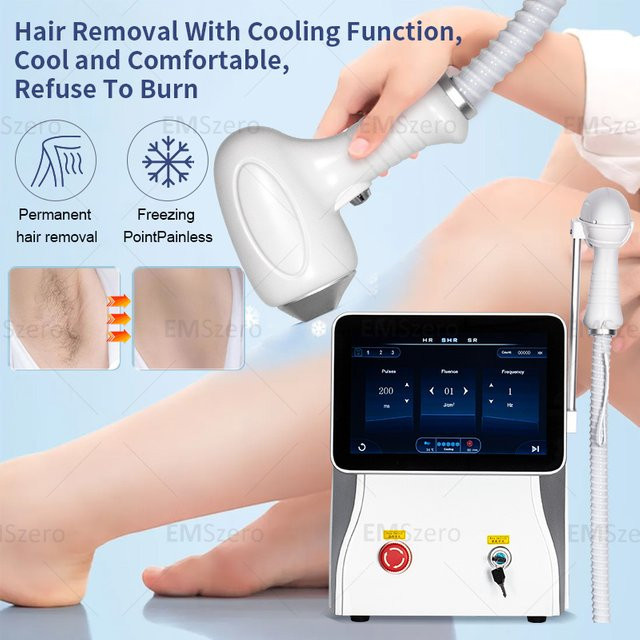 MYOSLIM Diode Haarentfernungsgerät, Unisex, Silber-Weiß - Bild 1