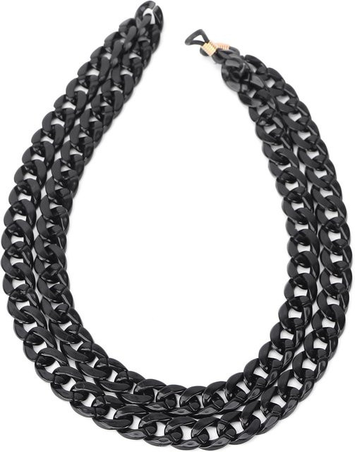 Neoglint Brillenkette Acryl, Schwarz - Bild 1