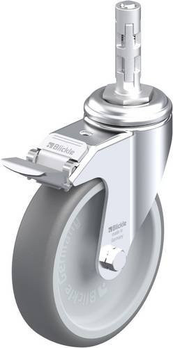 Blickle Lenkrolle LKRA-TPA 126G-11-FI-E11 mit Feststeller in Grau und Silber, Rad-Durchmesser: 125 mm, Tragfähigkeit: 120 kg - Bild 1