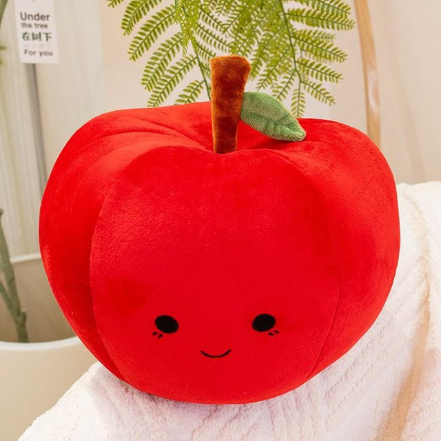 Roter Apfel Stofftier Plüschtier, rot, ab 14 Jahren - Bild 1