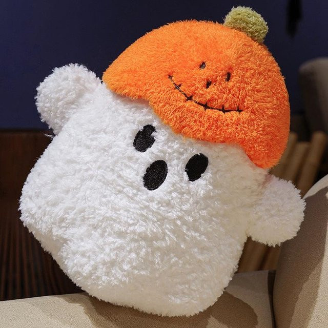 Yiran toy Kürbis-Geist Plüschpuppe, Kuscheltier, Weiß, Bunt / Mehrfarbig - Bild 1