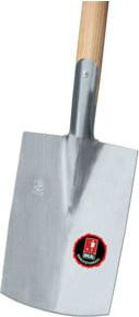 Ideal Pionier Damenspaten für Gärtner in Silber mit Eschenholz, Höhe: 85 cm - Bild 1