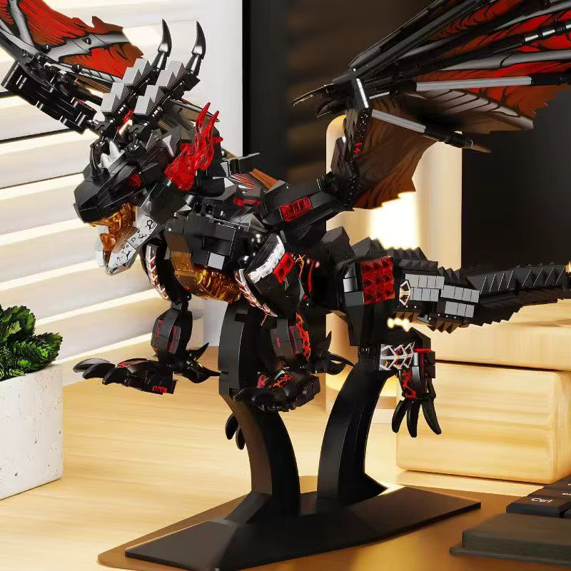 Naisadragon 68257 Modellbausteine mit fliegendem Drachenmonster, kreatives Fantasy-Puzzle-Set aus Kunststoff in Multicolour für Kinder ab 6 Jahren - Bild 3