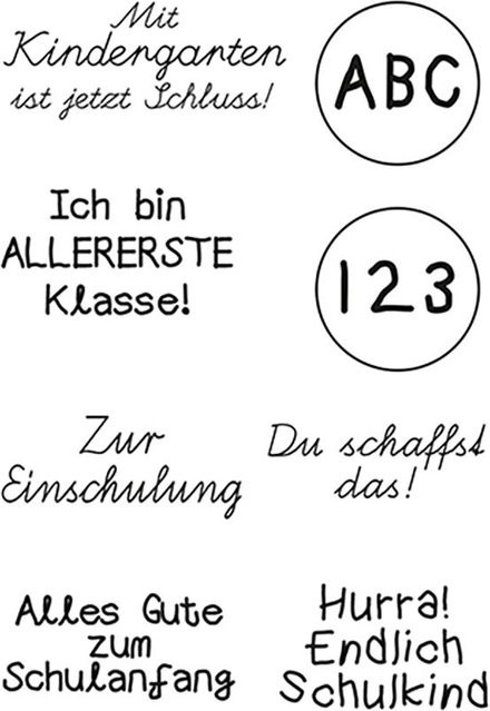 Clear Stamps Einschulung Stempelset - Bild 1