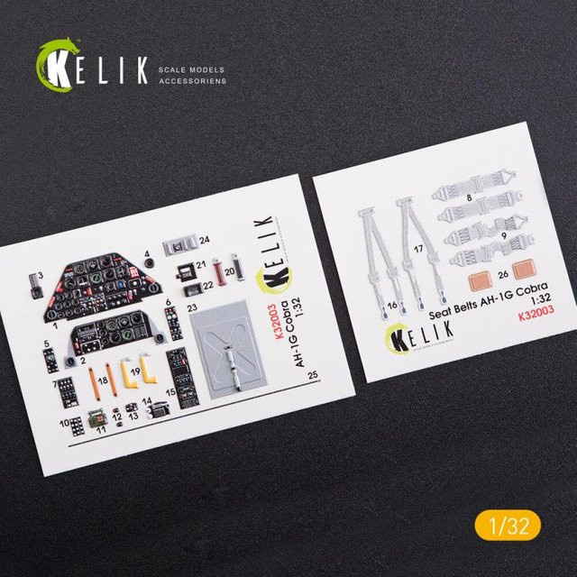 ICM AH-1G Cobra - Interior 3D-Decals - Bild 1