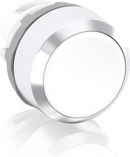ABB MP1-20W Drucktaster-Frontelement in Weiß, IP66, Breite: 28 mm, Höhe: 11,5 mm - Bild 1